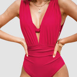 Albane - Maillot de Bain Sculptant de Luxe avec Décolleté en V Profond