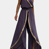 Lorraine - Robe Mono Détails Dorés