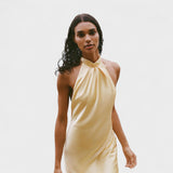 Garance - Robe Halter Satinée