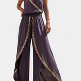 Lorraine - Robe Mono Détails Dorés