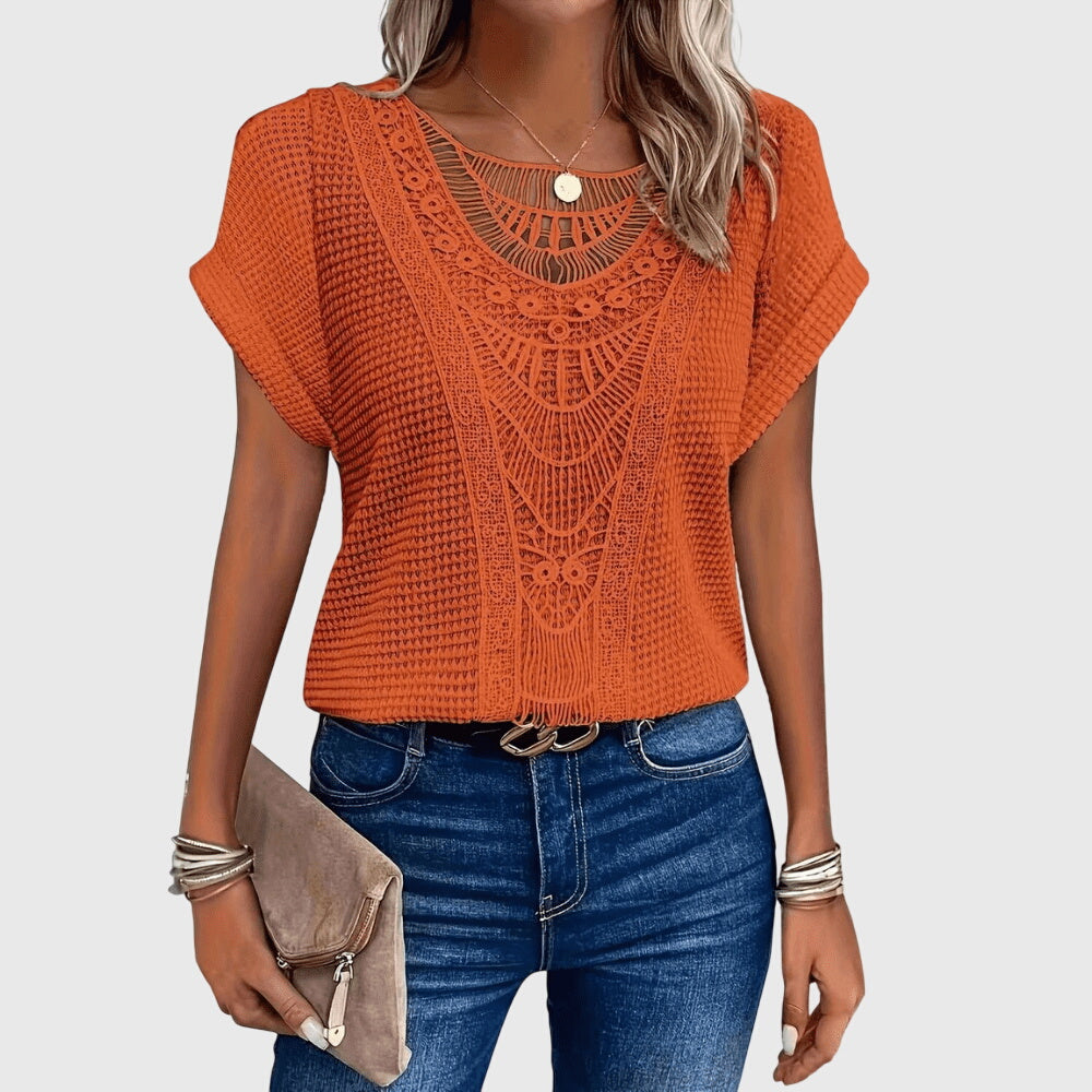 Pearl - Blouse Élégante Style Ibiza