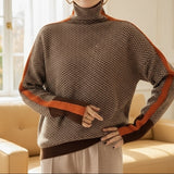 Éveline - Col Haut Herringbone Luxe