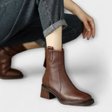 Fabienne - Bottes imperméables en cuir