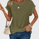 Isa - Blouse Élégante avec Col Rond