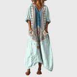 Hortense - Robe Maxi Souple à Imprimé Coloré