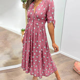 Monique - Robe Élégante à Pois