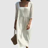 Nadia - Robe Décontractée en Lin