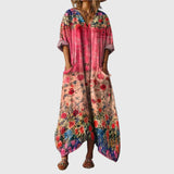 Flore - Robe Maxi Souple à Imprimé Coloré