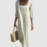 Nadine - Robe Décontractée en Lin
