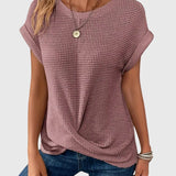 Isa - Blouse Élégante avec Col Rond