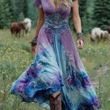 Serine - Robe Maxi Courte Fleurie