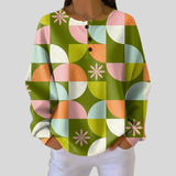 Solange - Pull à motif abstrait