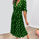 Monique - Robe Élégante à Pois