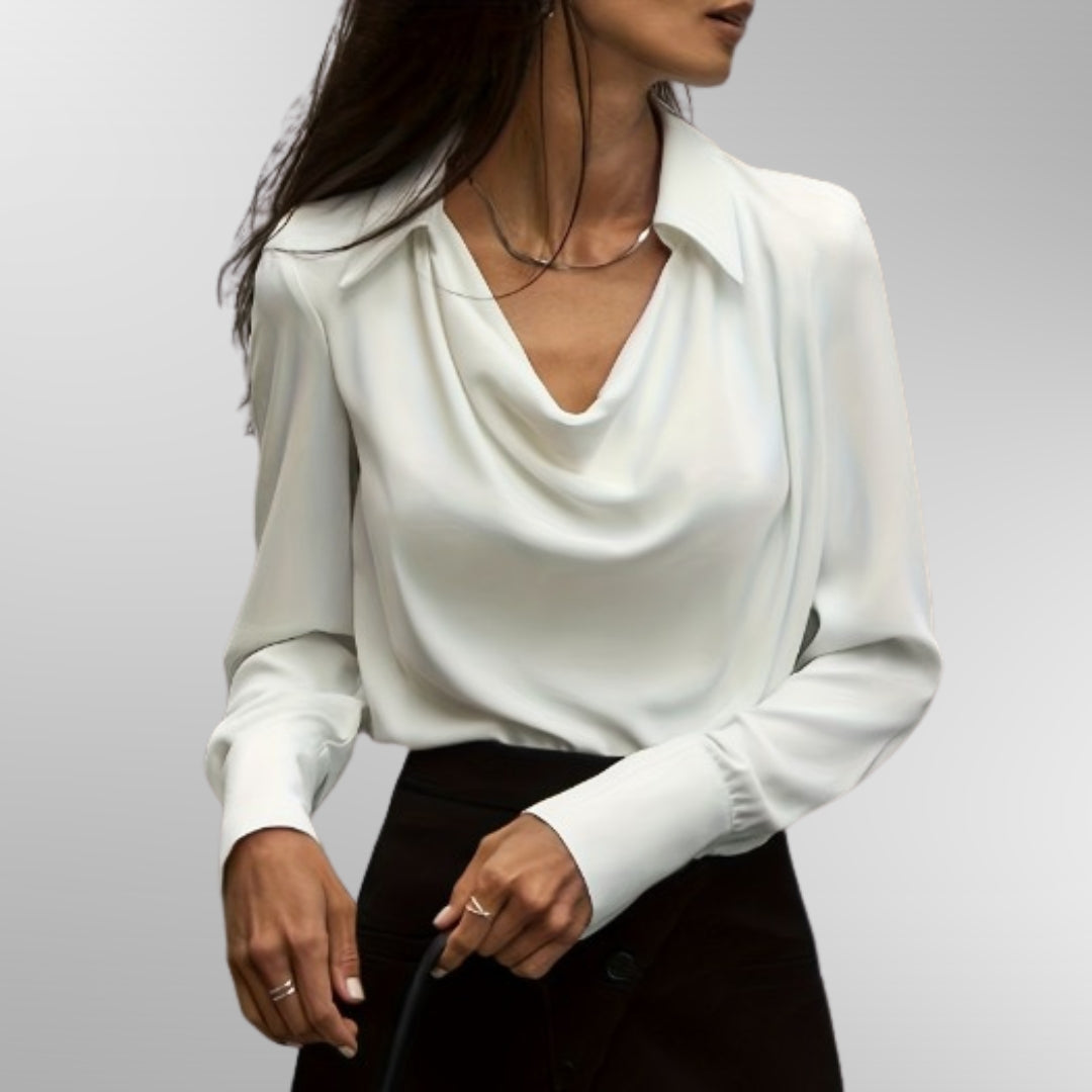 Violet - Blouse en Satin Élégante