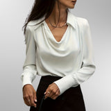 Violet - Blouse en Satin Élégante