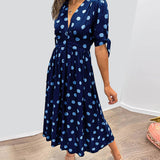 Monique - Robe Élégante à Pois