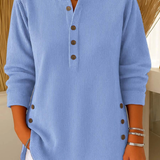 Neva - Tunique Henley à Boutons
