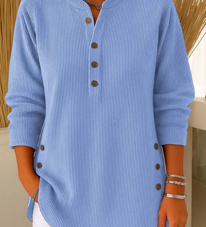 Neva - Tunique Henley à Boutons