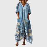 Christine - Robe Maxi Souple à Imprimé Coloré