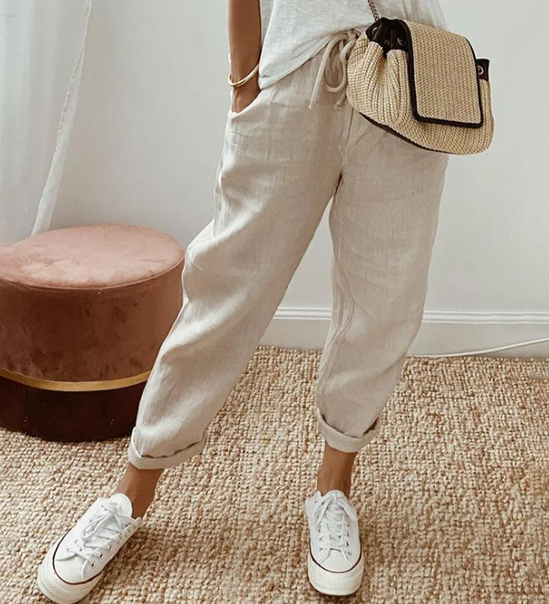 Félicie - Pantalon Fluide Confort Élégant