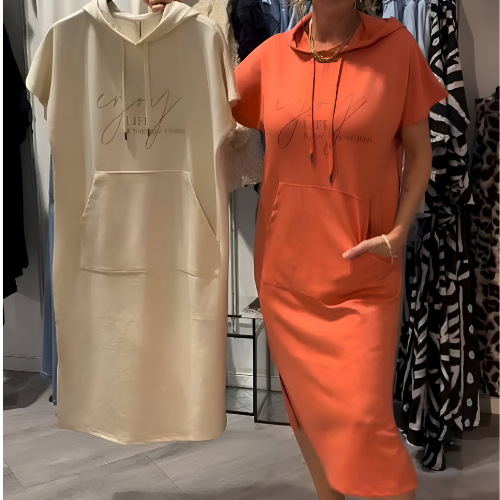 Saskia - Robe décontractée à capuche