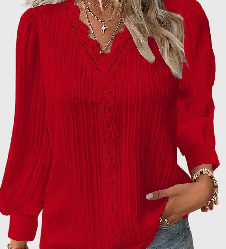 Andrea - Blouse Pullover Élégante
