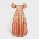 Valentine - Robe Florale Corail