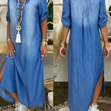 Isabelle - Robe Maxi en Jean