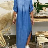 Isabelle - Robe Maxi en Jean