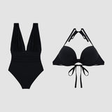 Albane - Maillot de Bain Sculptant de Luxe avec Décolleté en V Profond