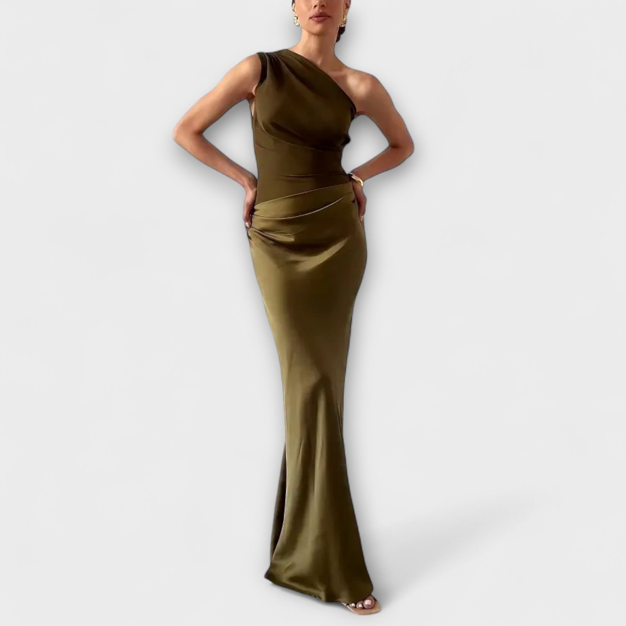 Lulú - Robe en satin asymétrique