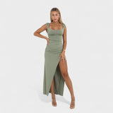 Solène - Robe longue à dos ouvert