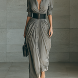 Zéphyrine - Robe Plissée Longue