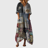 Rolande - Robe Maxi Souple à Imprimé Coloré
