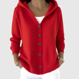 Séverine - Cardigan à capuche en maille
