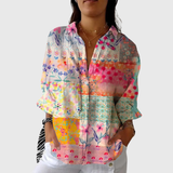 Nadia - Blouse imprimée légère et colorée