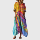 Rosalie - Robe Maxi Souple à Imprimé Coloré