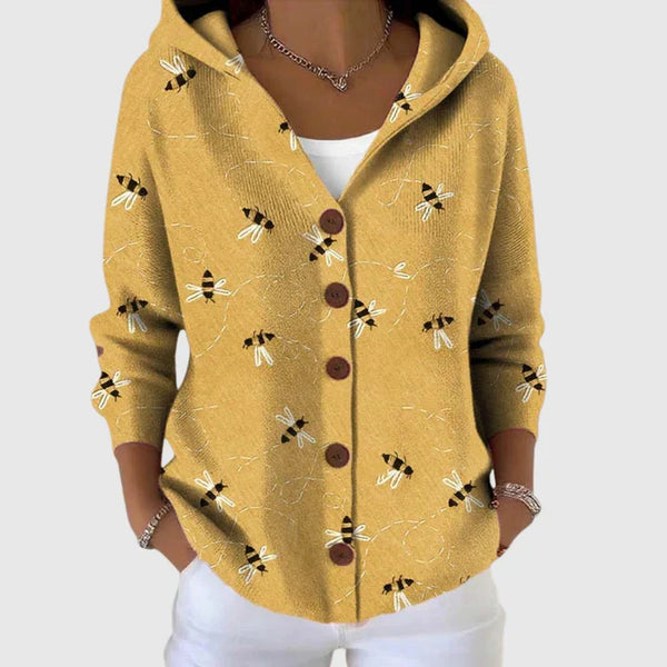 Perrine - Cardigan à capuche en maille