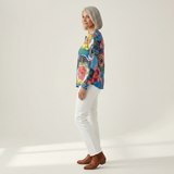 Irène - Pull à grandes fleurs