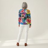 Irène - Pull à grandes fleurs