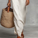 Apolline - Robe Maxi en Lin Minimaliste