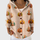 Zélie - Cardigan à capuche en maille