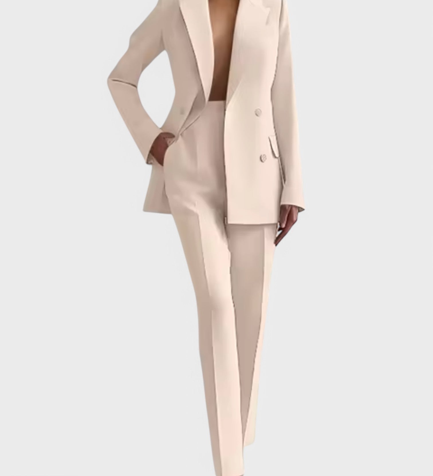Olive - Ensemble Blazer et Pantalon