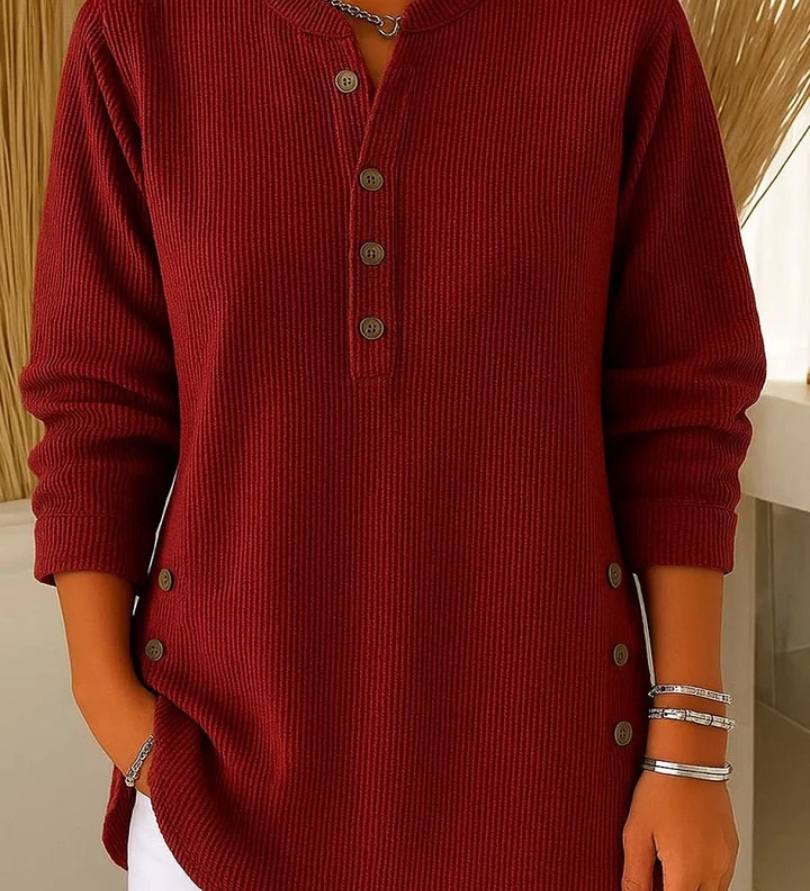 Neva - Tunique Henley à Boutons