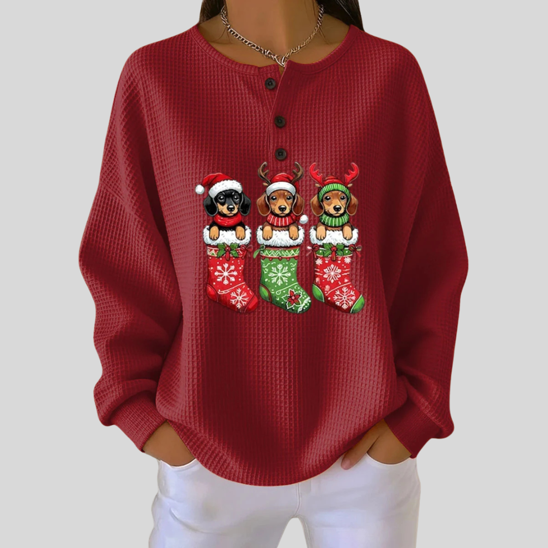 Gabrielle - Pull de Noël vintage