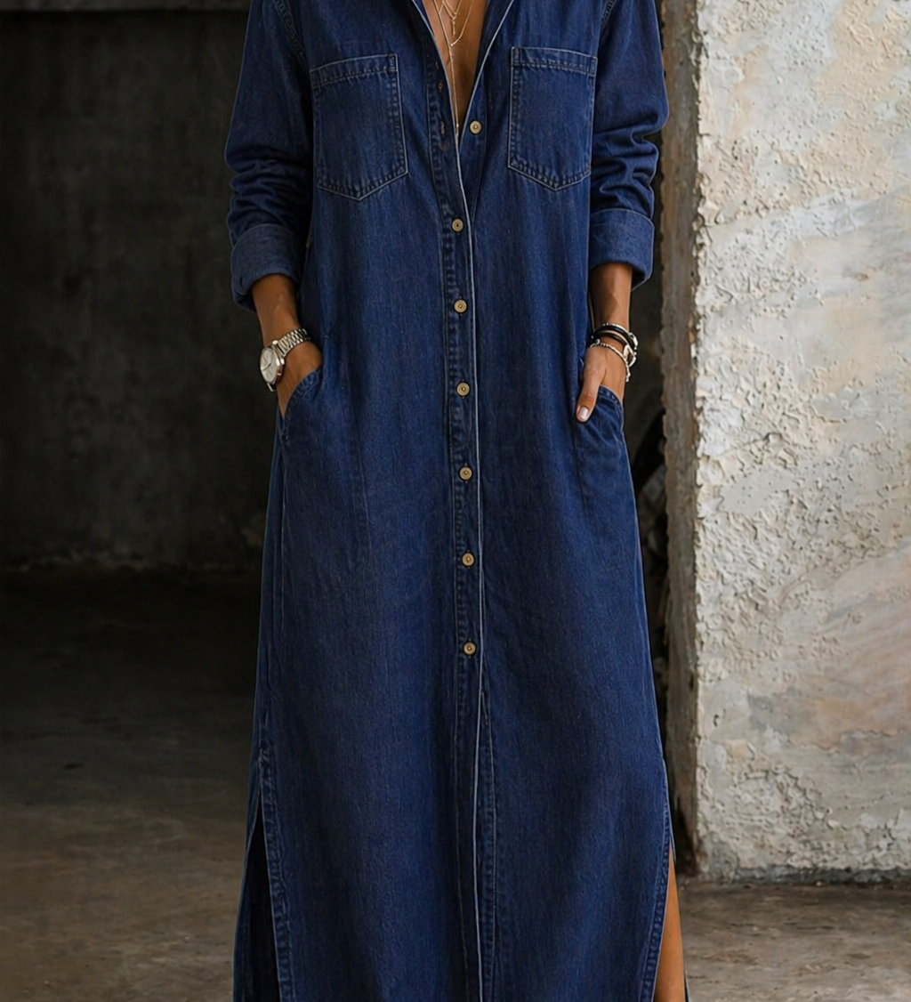 Delphine - Robe à Boutons