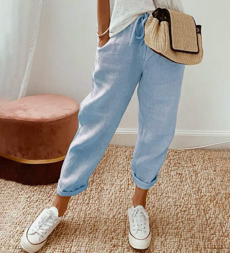 Félicie - Pantalon Fluide Confort Élégant