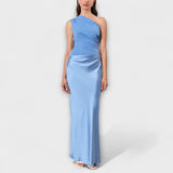 Lulú - Robe en satin asymétrique