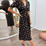 Monique - Robe Élégante à Pois