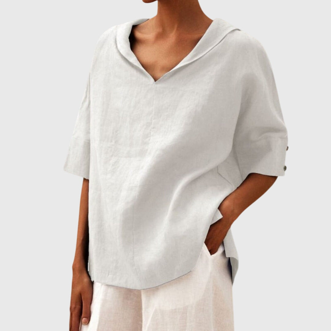 Joanna - Blouse Décontractée à Coupe Lâche